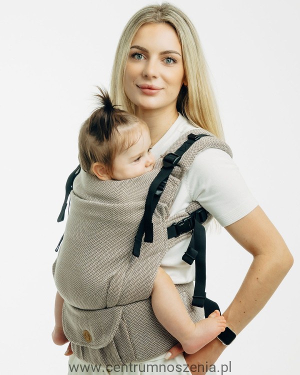 Nosidło ergonomiczne LennyUpGrade PRO - Mała jodełka Almond