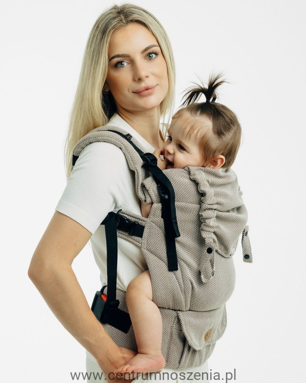 Nosidło ergonomiczne LennyUpGrade PRO - Mała jodełka Almond