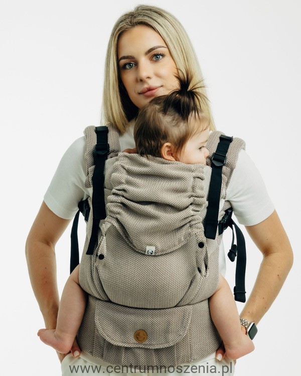 Nosidło ergonomiczne LennyUpGrade PRO - Mała jodełka Almond
