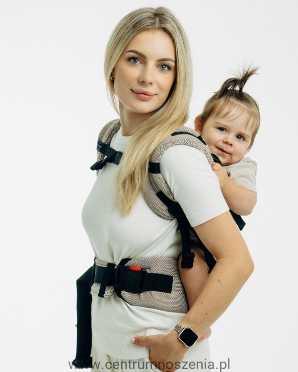 Nosidło ergonomiczne LennyUpGrade PRO - Mała jodełka Almond