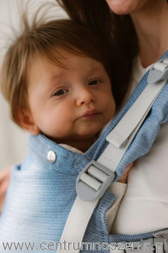 Nosidło ergonomiczne KAVKA Multi-Age PRO - marina twill silver.