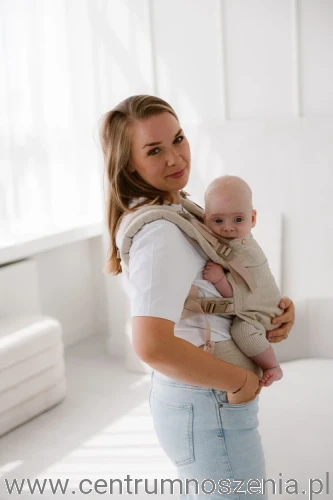 Nosidło ergonomiczne KAVKA Multi-Age PRO - papirus linen gold