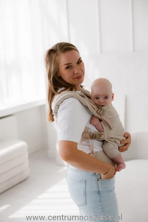 Nosidło ergonomiczne KAVKA Multi-Age PRO - papirus linen gold