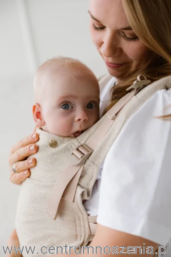 Nosidło ergonomiczne KAVKA Multi-Age PRO - papirus linen gold