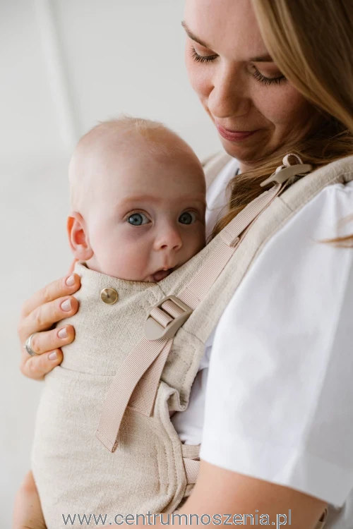 Nosidło ergonomiczne KAVKA Multi-Age PRO - papirus linen gold