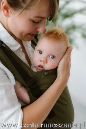 Nosidło ergonomiczne KAVKA Multi-Age PRO - wild green linen