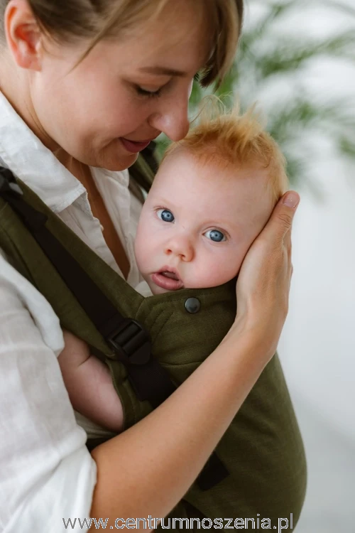 Nosidło ergonomiczne KAVKA Multi-Age PRO - wild green linen